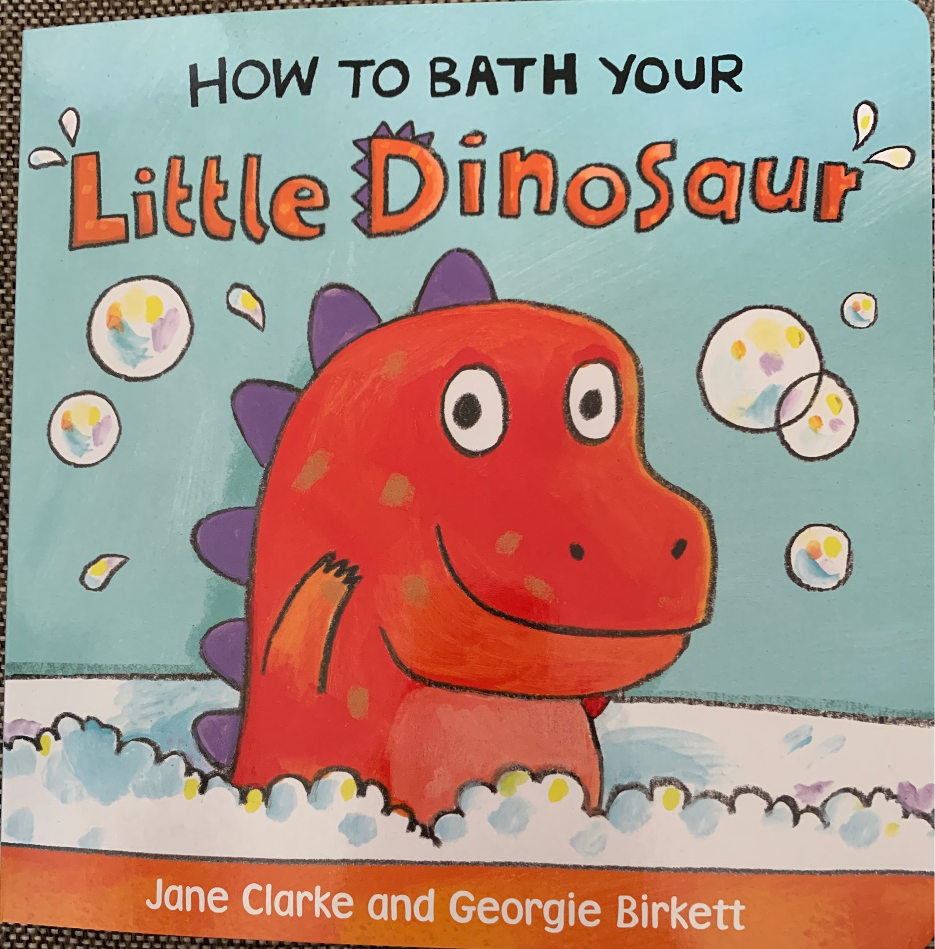 how to bath your little dinosaur