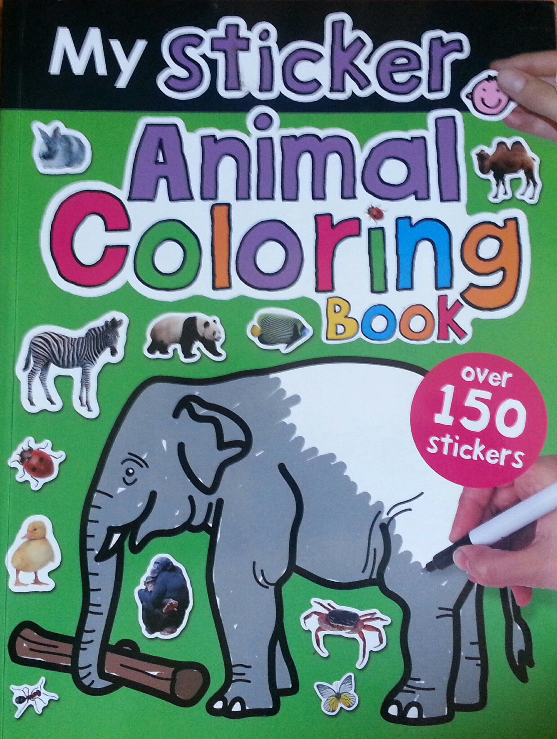 My Sticker Animal Coloring book