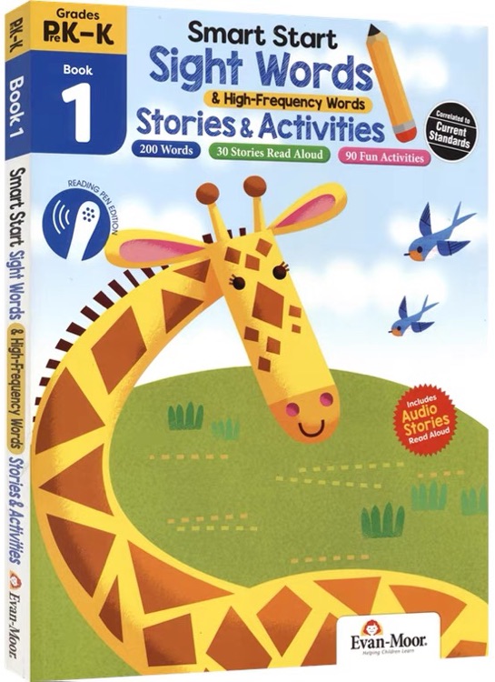 Sight Words Book 1 Grades PreK-K