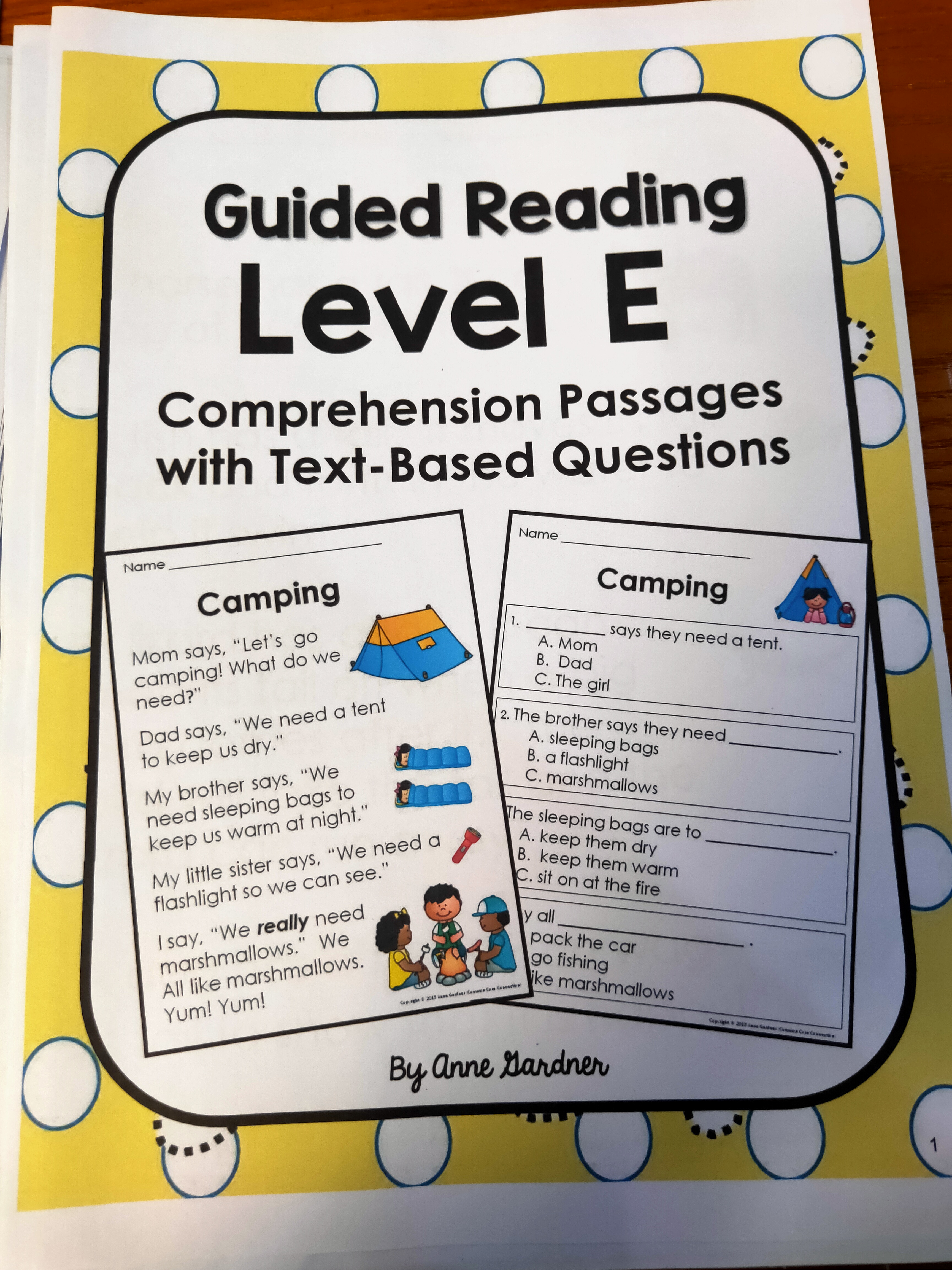 Guided Reading Level E