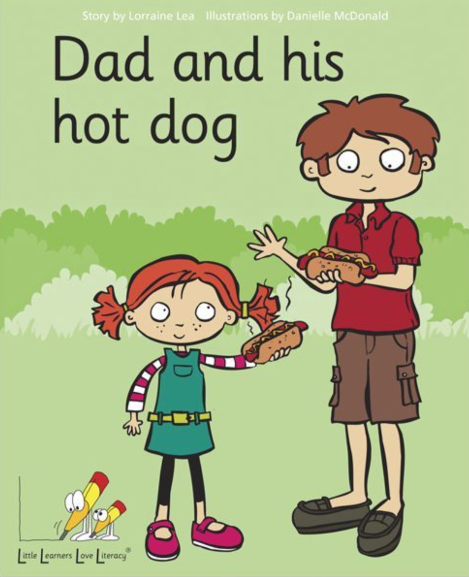 Dad and his hot dog