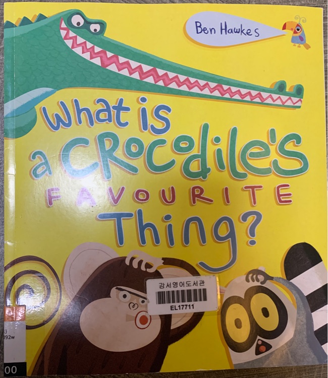 What is a crocodile's favourite thing?