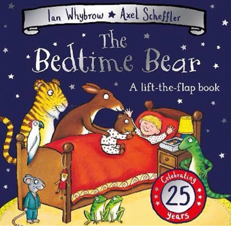 英文原版 熟睡的小熊 The Bedtime Bear 睡前故事 咕嚕牛插畫家 兒童啟蒙 英語學習