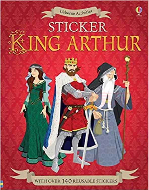 usborne activities sticker King Arthur