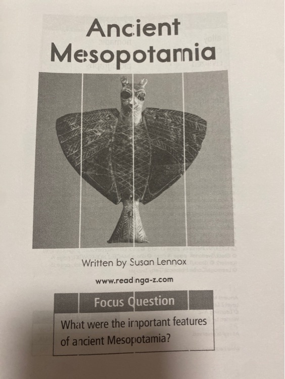 Ancient mesopotamia(RAZ Z)