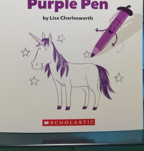 purple pen