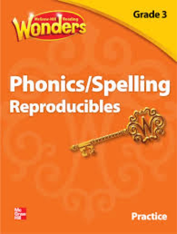 Wonders Phonics/ Spelling Grade 3