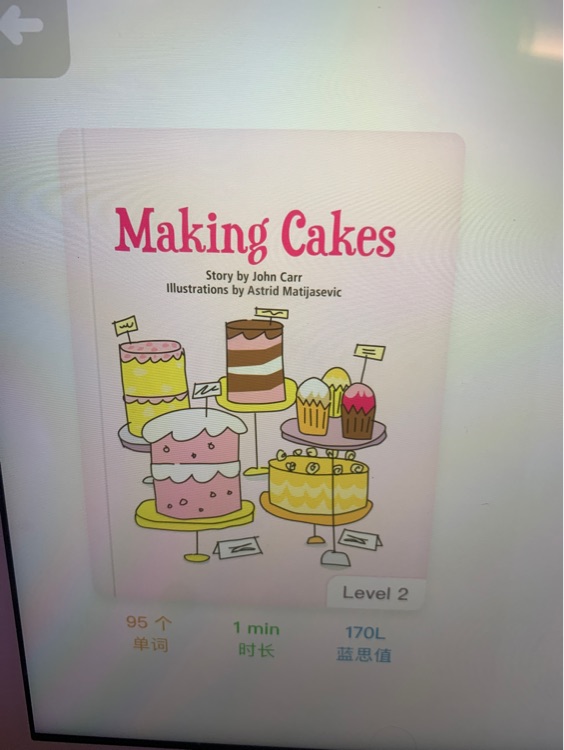 Making cakes