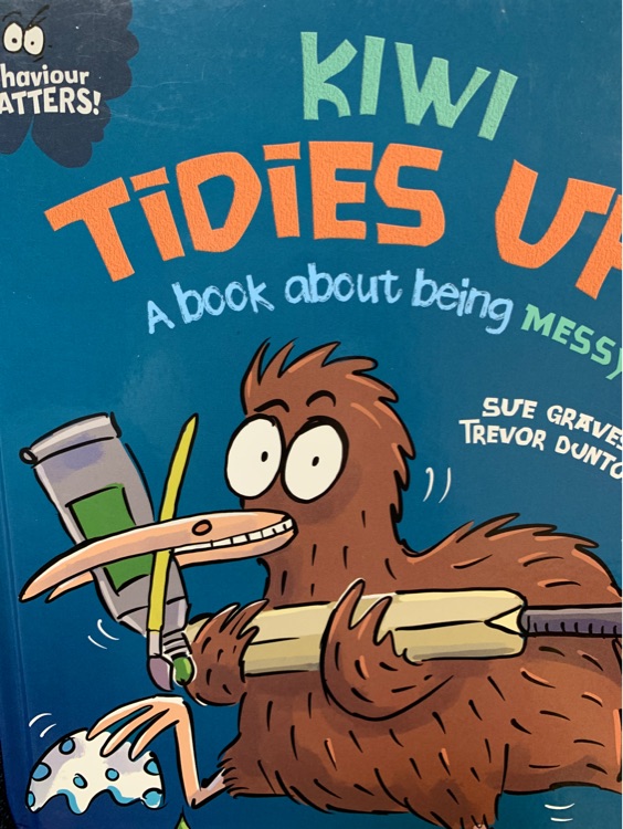 Kiwi tidies up a book about being messy