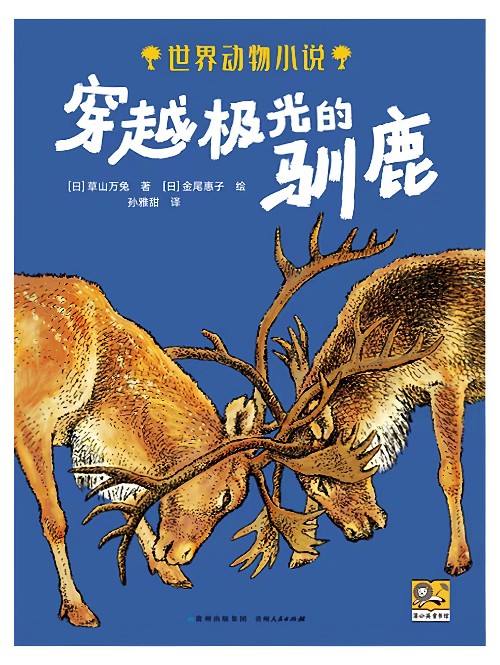 穿越極光的馴鹿
