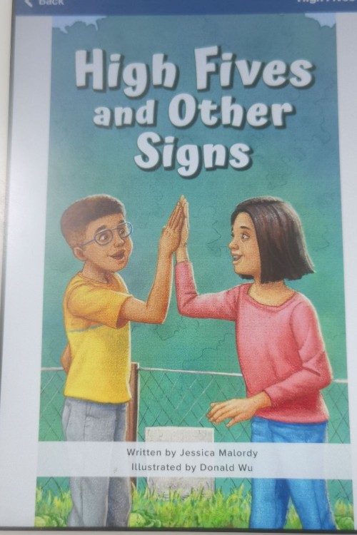 High fives and other signs