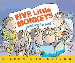 Five Little Monkeys Reading in Bed