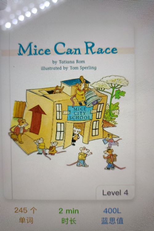 Mice can race