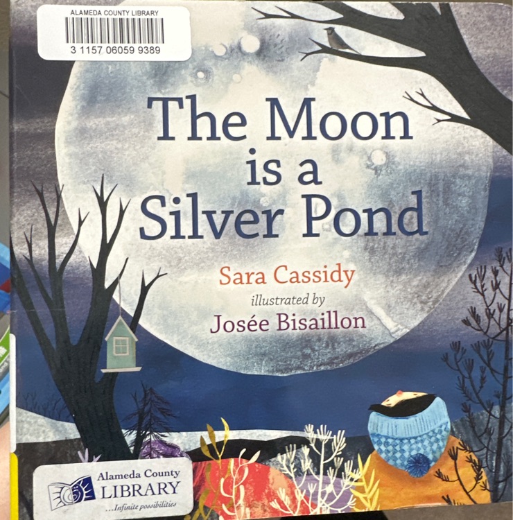 The moon is a silver pond