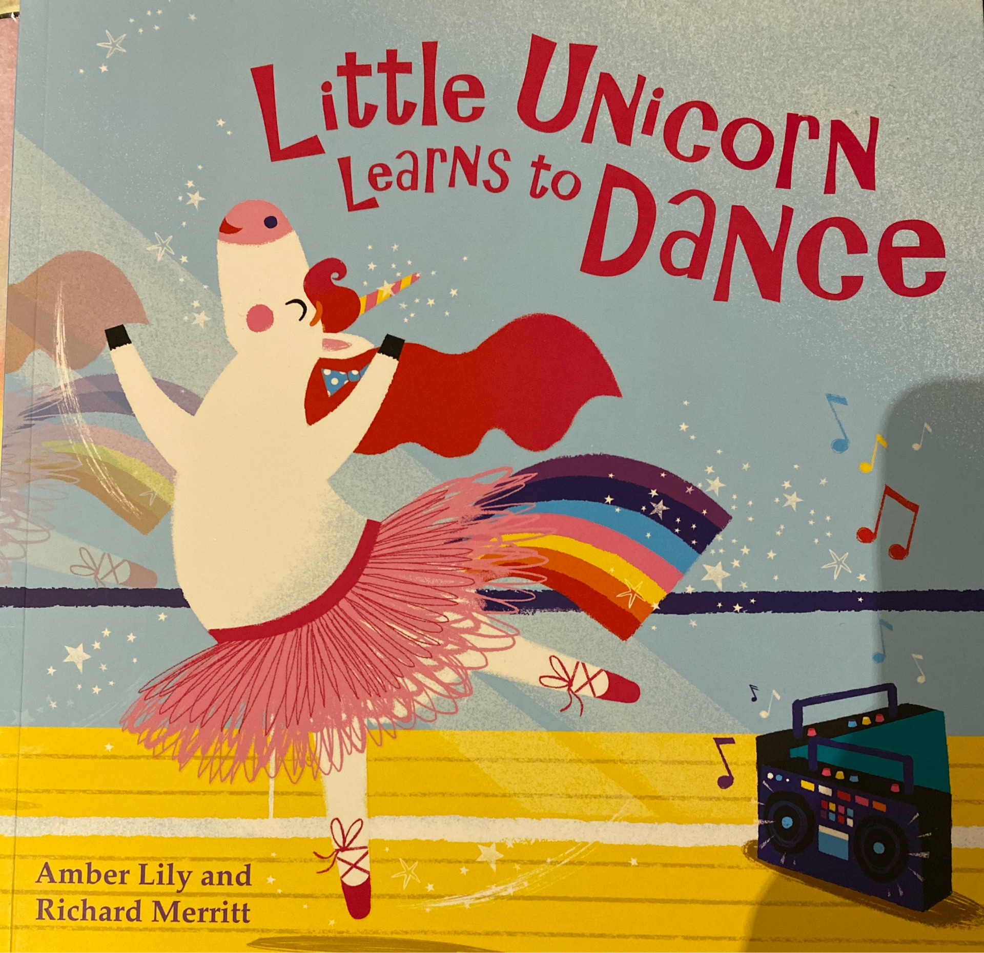 Little unicorn learns to dance