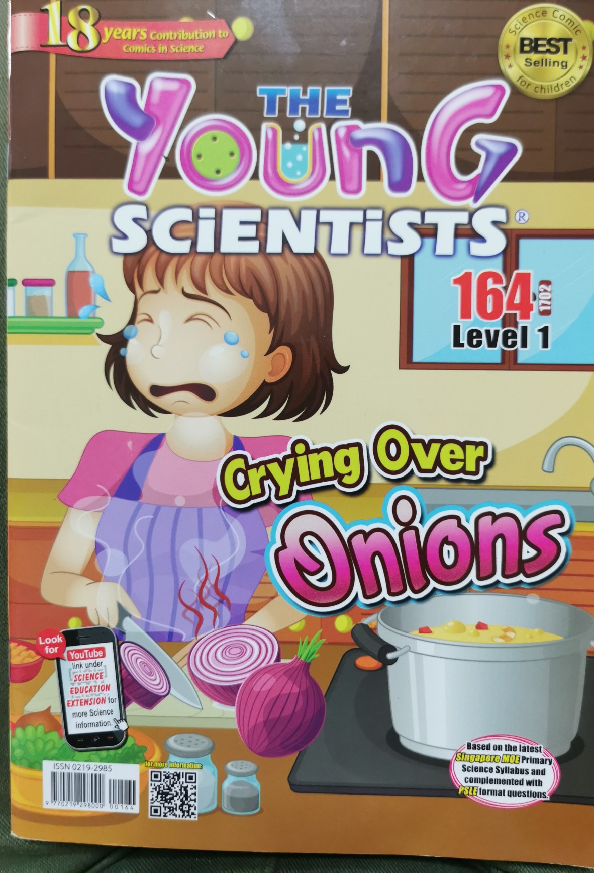 Young scientist 164 Level 1-Crying over onions