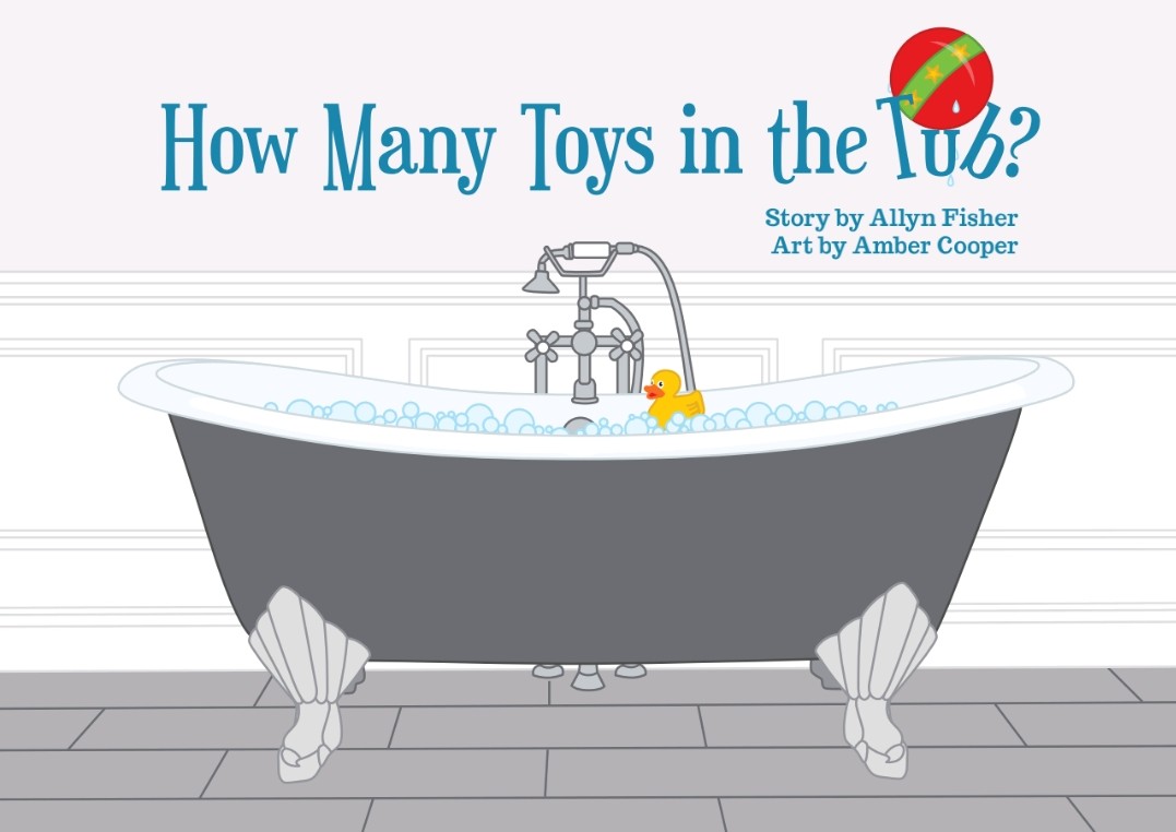 How many toys in the tub?