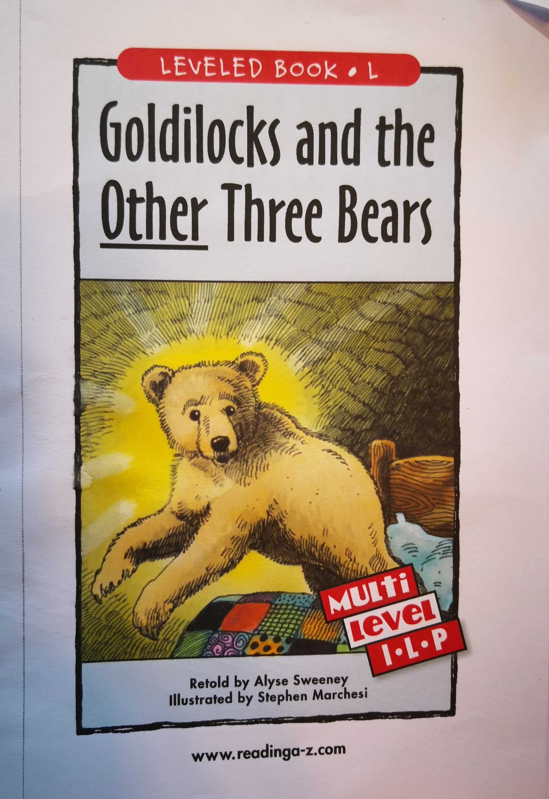 Goldilocks and The other three bears