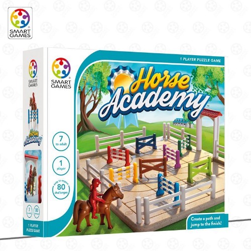 sg馬術(shù)俱樂部(Horse Academy)
(SmartGames經(jīng)典系列)(sg桌游7+)