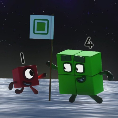 Numberblocks S5-27 Square On The Moon