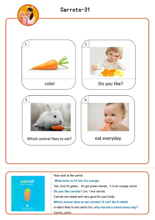 susan名詞卡31【carrot】