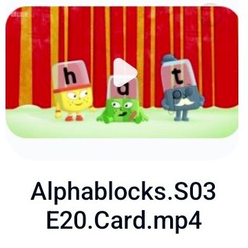 Alphablocks S3-20 Card