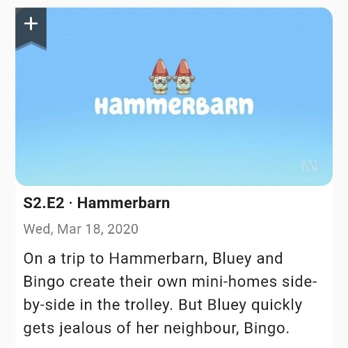 Bluey S02E02 Hammerbarn