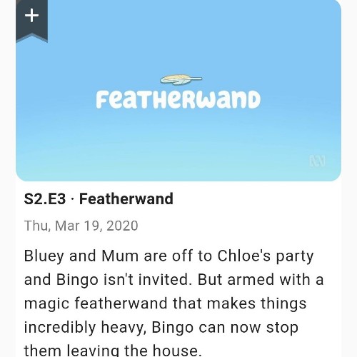 Bluey S02E03 Featherwand