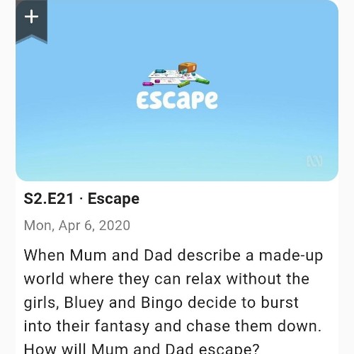 Bluey S02E21 Escape