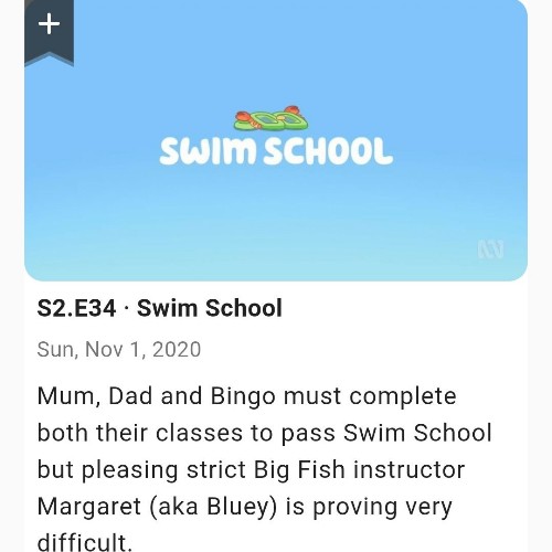 Bluey S02E34 Swim School