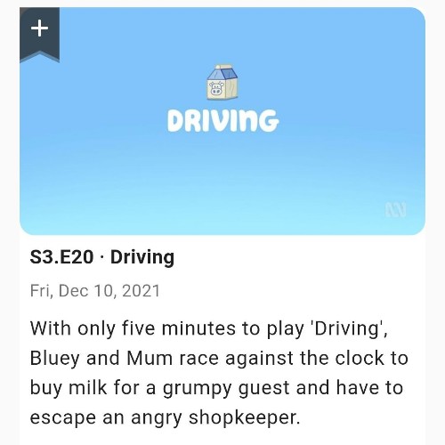 Bluey S03E20 Driving