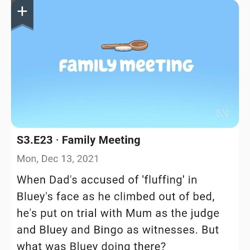 Bluey S03E23 Family Meeting