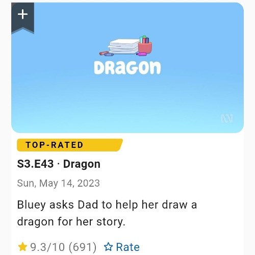 Bluey S03E43 Dragon