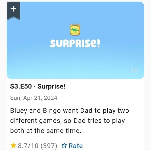Bluey S03E50 Surprise!