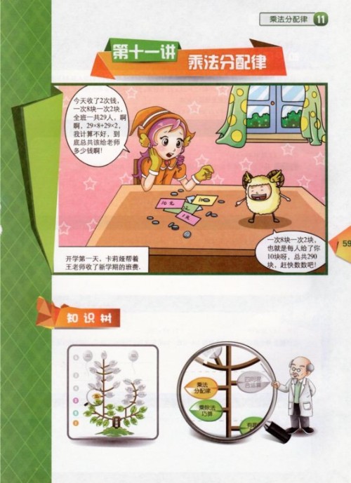 高思數(shù)學(xué)三上 11 乘法分配律