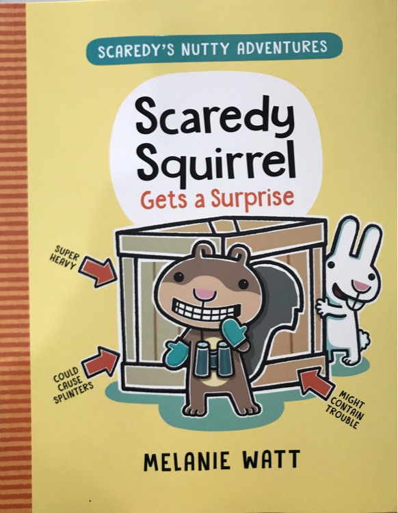 scaredy squirrel gets a surprise