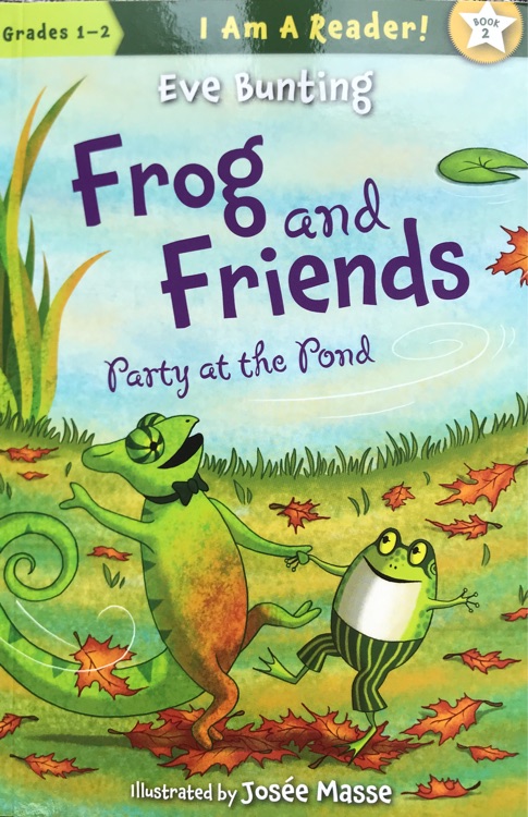 frog and friends party at the pond