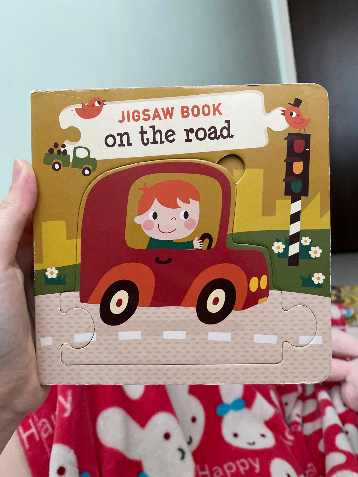 Jigsaw book on the road