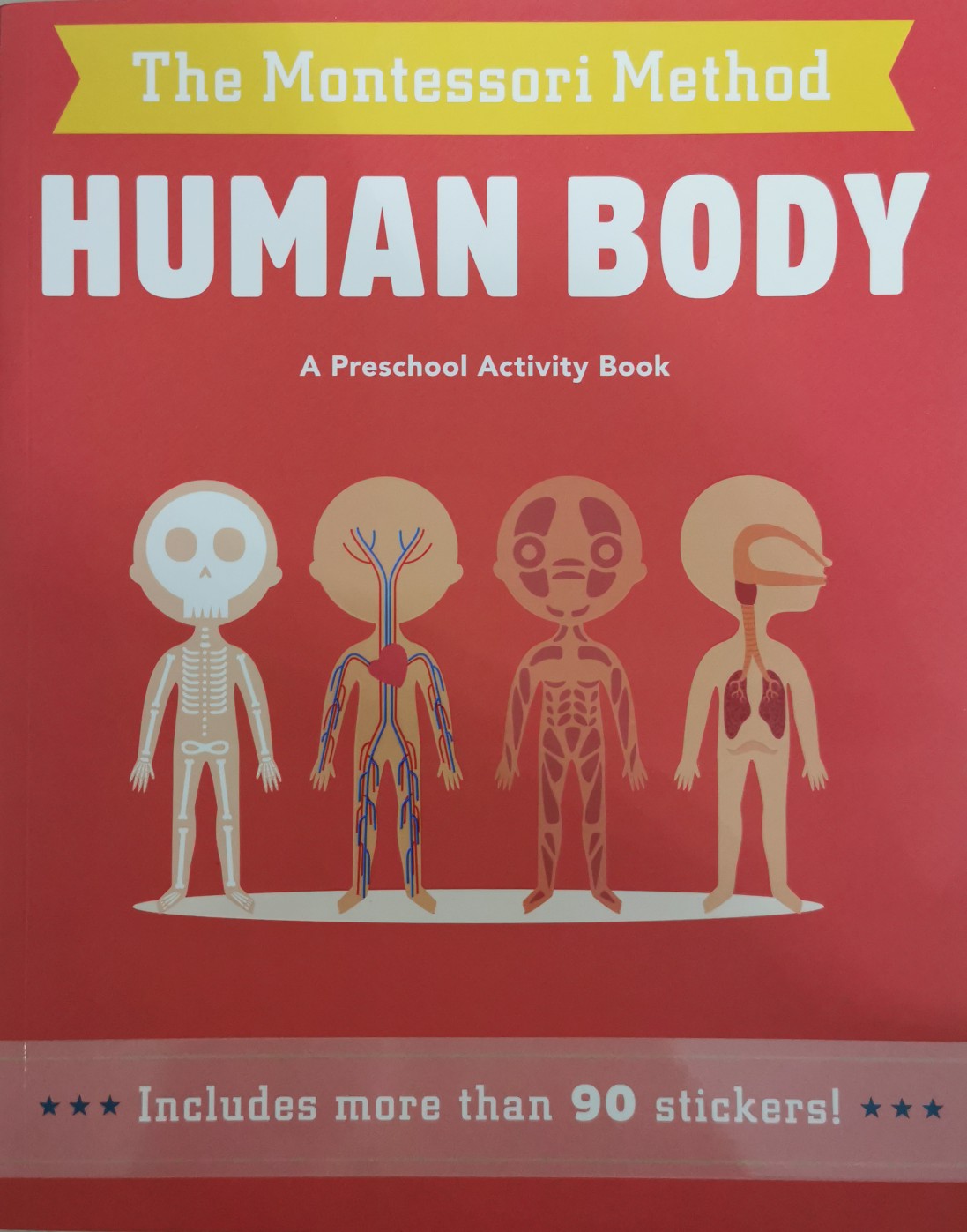 My First Book of the Human Body with Lots of Fantastic Stickers (Montessori Activity)