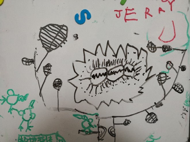 儿子的画