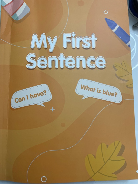 my first sentence