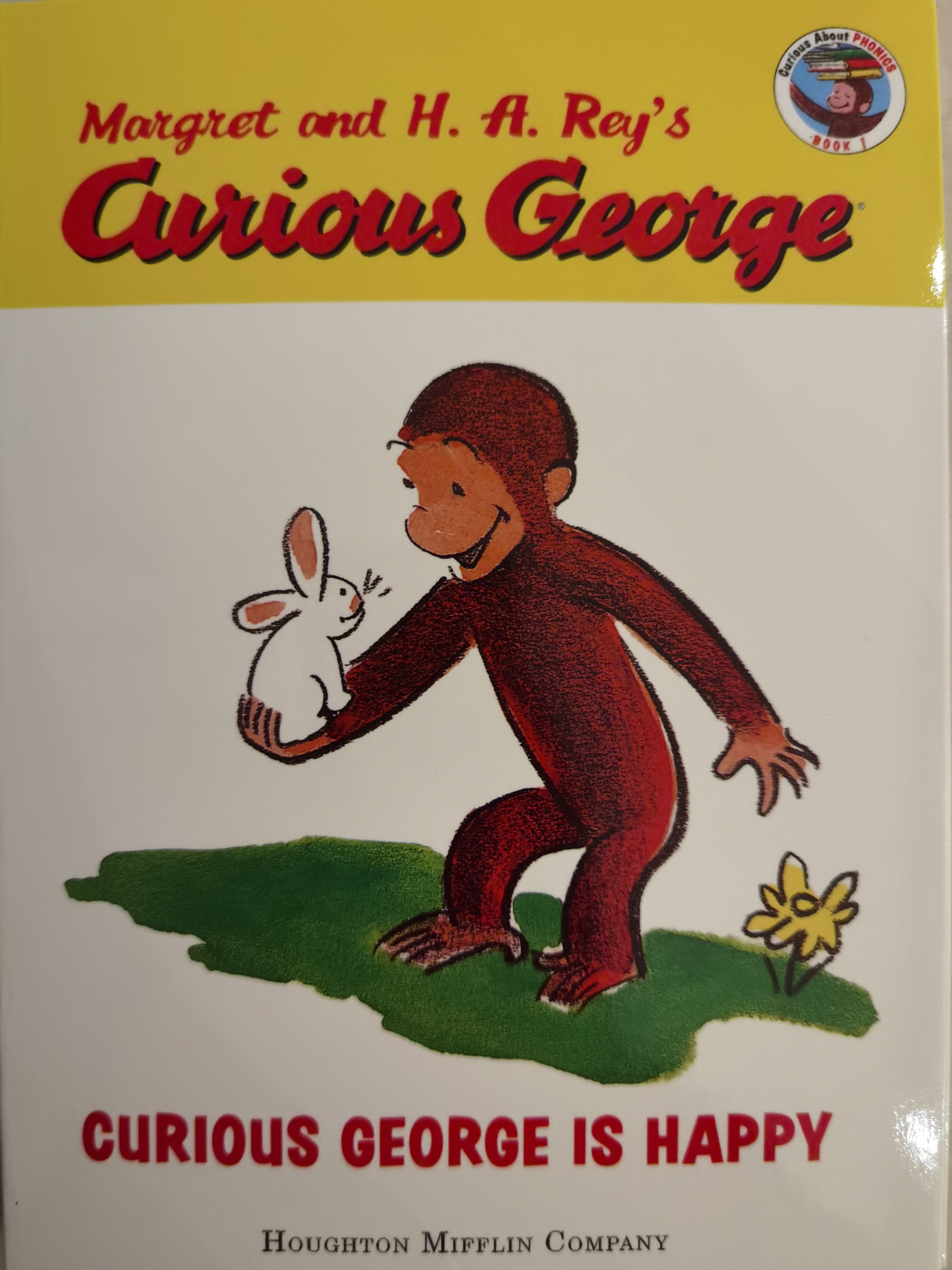 Curious George is happy