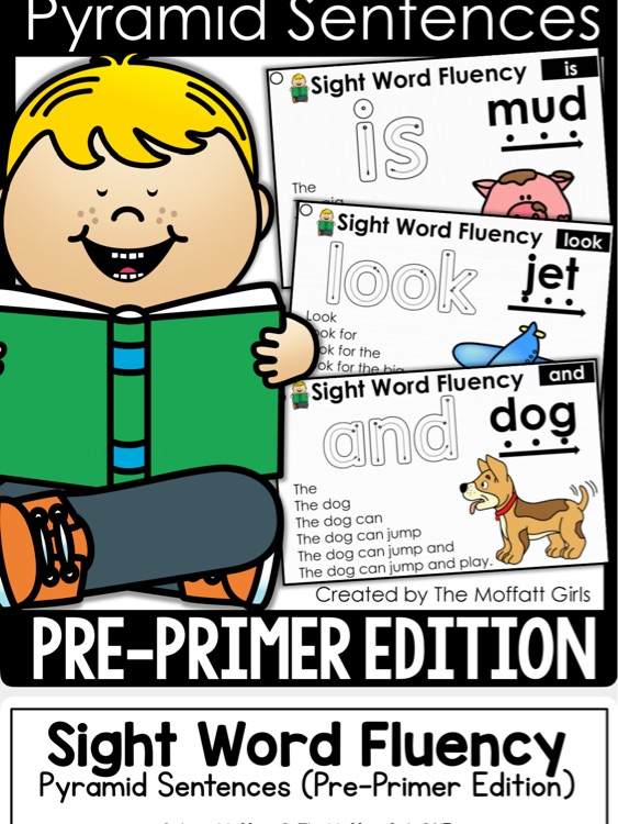 Pyramid sentences pre-primer
