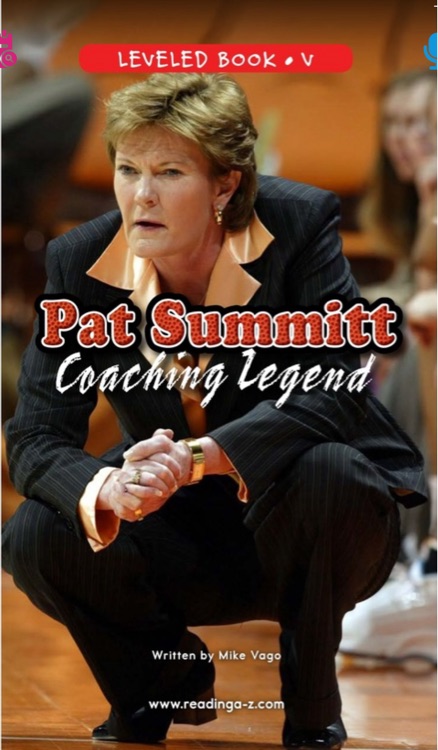 Pat Summitt coaching legend(raz v)