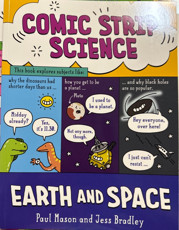 Comic strip science earth, and space