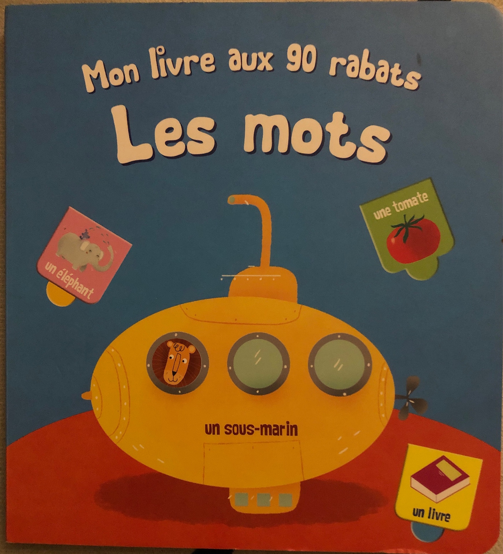 Mon livre aux 90 rabats Les mots