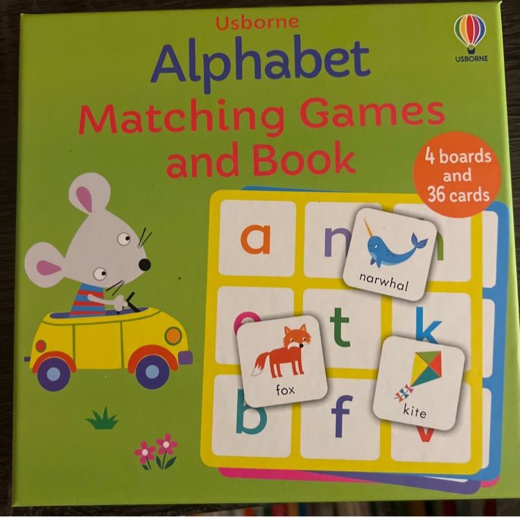 Alphabet Matching Games and Book