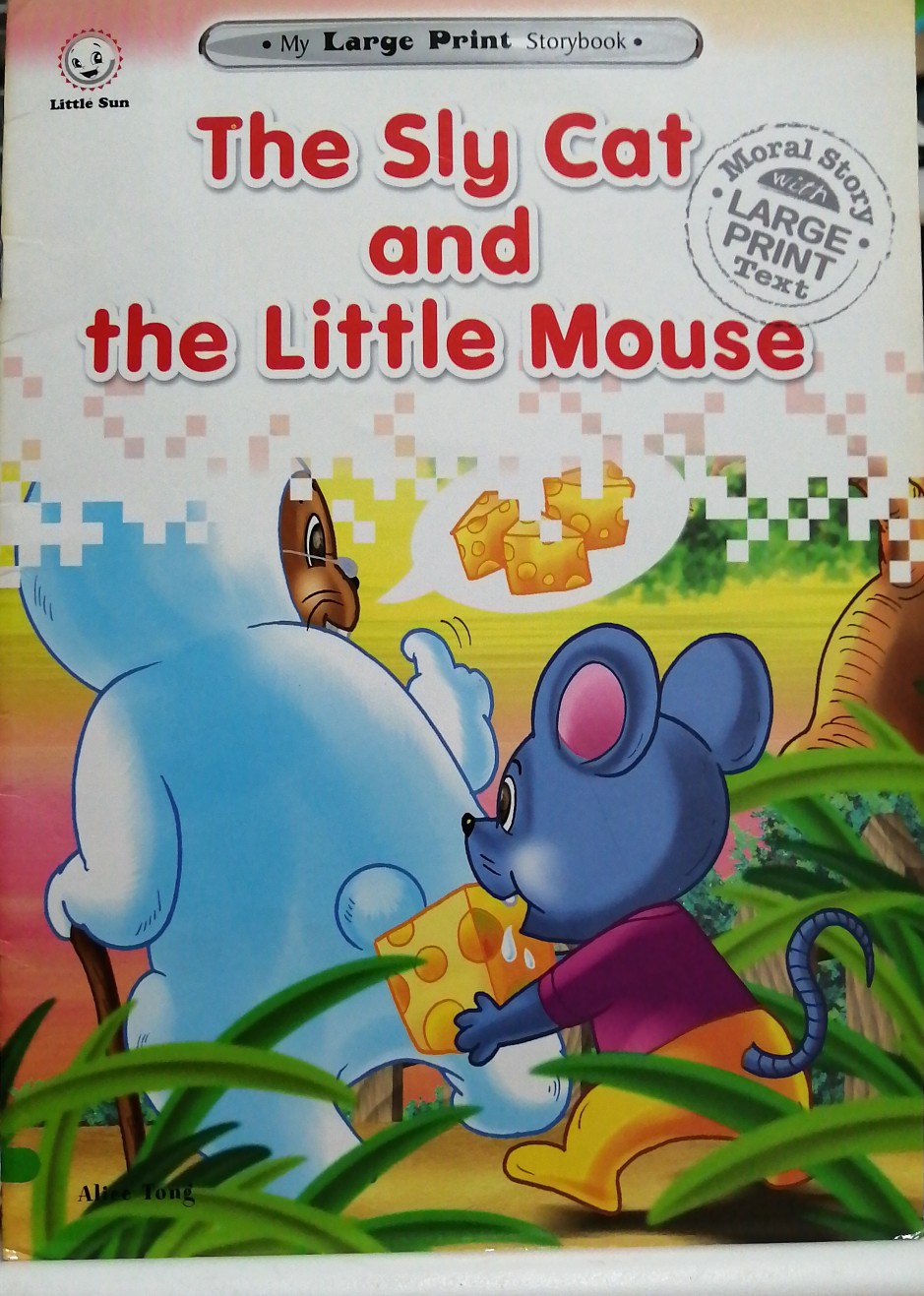 My Large Print Storybook: The Sly Cat and the Little Mouse