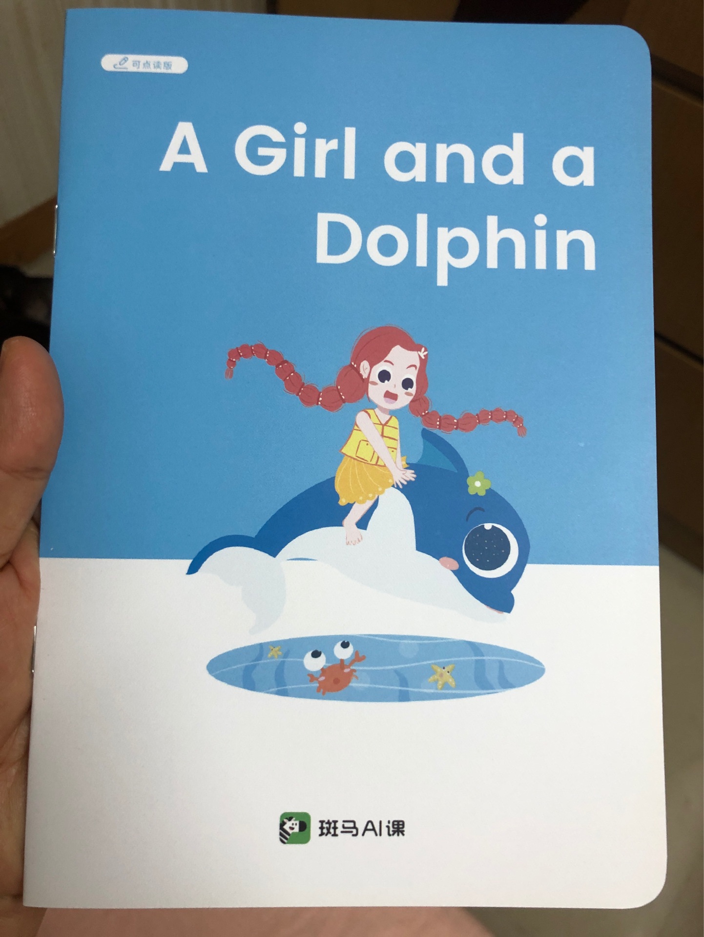 A girl and a Dolphin