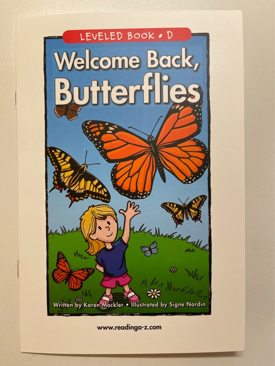 Welcome Back, butterflies